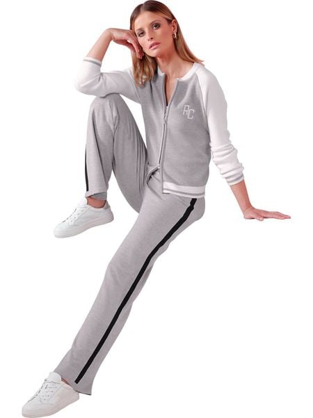 Heine Bluza w kolorze szaro-kremowym rozmiar: 46. Brązowe bluzy Heine, s, bez wzorów, z wiskozy, bez kaptura. Za 59.95 zł.