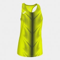 Damski tank top Joma Olympie. Czarne topy Joma, bez wzorów, bez kołnierzyka, bez ramiączek. W wyprzedaży za 117.15 zł.