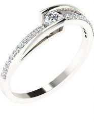 Diamant Vendôme Złoty pierścionek z diamentami rozmiar: 53. Szare pierścionki Diamant Vendöme, z diamentem, złote. Za 1,500.99 zł.