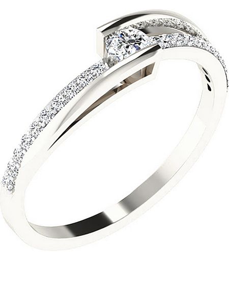 Diamant Vendôme Złoty pierścionek z diamentami rozmiar: 56. Szare pierścionki Diamant Vendöme, z diamentem, złote. Za 1,500.99 zł.