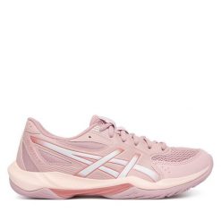 Buty halowe Asics. Czerwone obuwie sportowe Asics, bez zapięcia. Za 339.99 zł.