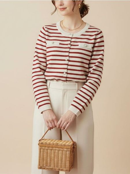 Akrylowy kardigan z kieszeniami piersiowymi - czerwony. Czerwone kardigany Sinsay, l, bez wzorów. Za 49.99 zł.