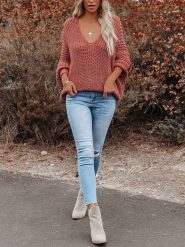 LA Angels Sweter w kolorze jasnobrązowym rozmiar: XL. Brązowe swetry LA Angels, xl, bez wzorów, bez ramiączek. Za 183.59 zł.