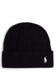 Polo Ralph Lauren Czapka z zawartością kaszmiru Kobiety Wełna czarny, ONE SIZE. Czarne czapki Polo Ralph Lauren, bez wzorów, z kaszmiru. Za 429.95 zł.