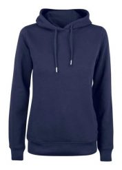 Clique Premium OC Hoody Women – bluza z kapturem z bawełny organicznej. Niebieskie bluzy CLIQUE, s, bez wzorów, z bawełny, z kapturem. Za 263.88 zł.