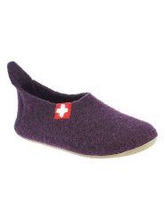 Living Kitzbühel Wełniane kapcie "Gipfelkreuz" w kolorze fioletowym rozmiar: 26. Różowe obuwie domowe Living Kitzbühel, bez wzorów, z materiału, bez zapięcia. Za 145.26 zł.