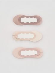 Skarpetki baleriny 3 pack - beżowy. Brązowe skarpety Reserved, bez wzorów. Za 39.99 zł.