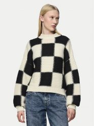 Pieces Sweter Namie 17151160 Beżowy Regular Fit. Brązowe swetry Pieces, xl, bez wzorów, z syntetyku, bez ramiączek. Za 129.99 zł.