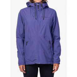 Kurtka przeciwdeszczowa damska Hannah Goldie. Fioletowe kurtki sportowe Hannah, bez wzorów, bez kaptura, trekkingowe. W wyprzedaży za 399.90 zł.