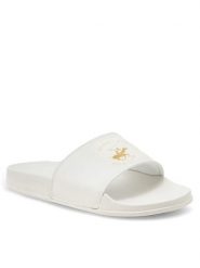 Beverly Hills Polo Club Klapki WP-CA23332C Biały. Białe klapki Beverly Hills Polo Club, bez wzorów, z tworzywa sztucznego, bez obcasa. Za 109.99 zł.