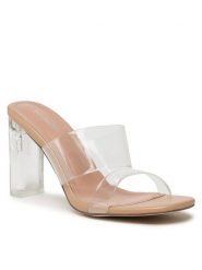 DeeZee Klapki LS5216-01 Przezroczysty. Klapki DeeZee, bez wzorów, z materiału, bez obcasa. Za 119.99 zł.