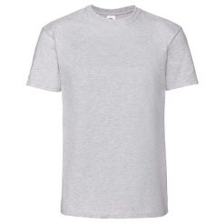 Koszulka Unisex Dla Dorosłych Iconic 195 Heather. Szare bluzki FRUIT OF THE LOOM, bez wzorów, sportowe, bez kołnierzyka, bez ramiączek. Za 41.99 zł.