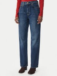 Tommy Hilfiger Jeansy WW0WW51407 Niebieski Straight Leg. Niebieskie jeansy TOMMY HILFIGER, bez wzorów. Za 551.99 zł.