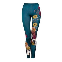 Legginsy sportowe damskie DEEP TRIP Garden. Legginsy DEEP TRIP, l, bez wzorów, z elastanu, z podwyższonym stanem. Za 179.00 zł.