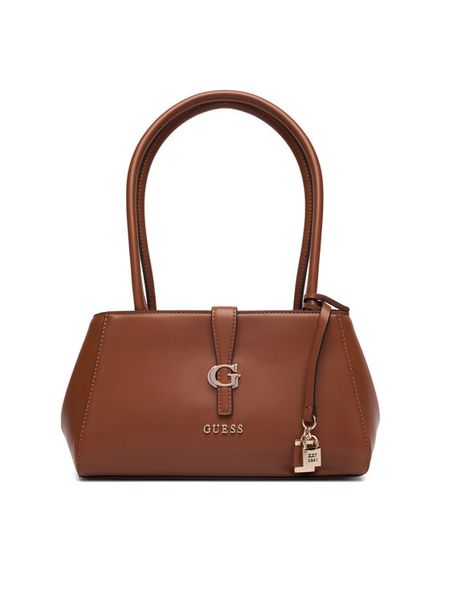 Guess Torebka Carrie HWVG98 96080 Brązowy. Brązowe torebki klasyczne Guess, z aplikacjami, ze skóry, bez dodatków. Za 639.99 zł.