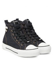 KARL LAGERFELD Trampki KL60444D Granatowy. Niebieskie trampki KARL LAGERFELD, bez wzorów, z materiału, bez zapięcia. Za 619.99 zł.