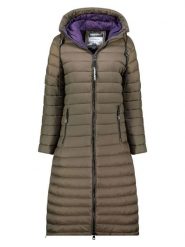 ANAPURNA Płaszcz pikowany "Azulana" w kolorze khaki rozmiar: XXL. Brązowe płaszcze ANAPURNA, xxl, bez wzorów, bez kaptura. Za 226.24 zł.