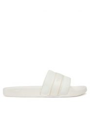 Tommy Hilfiger Klapki Hilfiger Poolside With Webbing FW0FW08529 Biały. Białe klapki TOMMY HILFIGER, bez wzorów, ze skóry, bez obcasa. Za 129.99 zł.