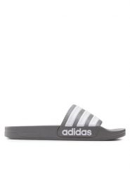 Adidas Klapki Adilette Shower Slides GY1891 Szary. Szare klapki Adidas, bez wzorów, z syntetyku, bez obcasa. Za 99.99 zł.