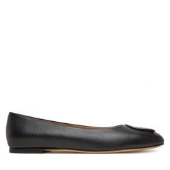 Baleriny Aigner. Czarne baleriny Aigner, bez wzorów, bez obcasa. Za 789.99 zł.