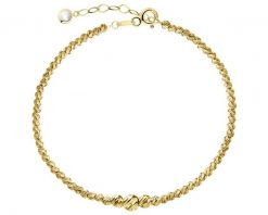 Złota bransoletka z cyrkonią - kulki. Żółte bransoletki Apart, z cyrkonią, złote. Za 3,999.00 zł.