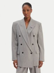 HUGO Marynarka Antegi 50554018 Szary Relaxed Fit. Szare marynarki i żakiety Hugo, bez wzorów, z syntetyku. Za 1,549.00 zł.