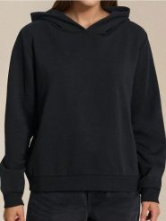 Bluza z kapturem i kieszenią - czarny. Czarne bluzy Sinsay, l, bez wzorów, z kapturem. Za 35.99 zł.