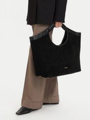 GINO ROSSI Torebka EO-LA224-19581-1 Czarny. Czarne shopper Gino Rossi, bez wzorów, ze skóry, bez dodatków. Za 699.99 zł.
