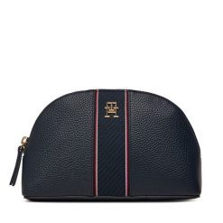 Kosmetyczka Tommy Hilfiger. Niebieskie kufry i kosmetyczki TOMMY HILFIGER, bez wzorów, bez dodatków. Za 169.99 zł.