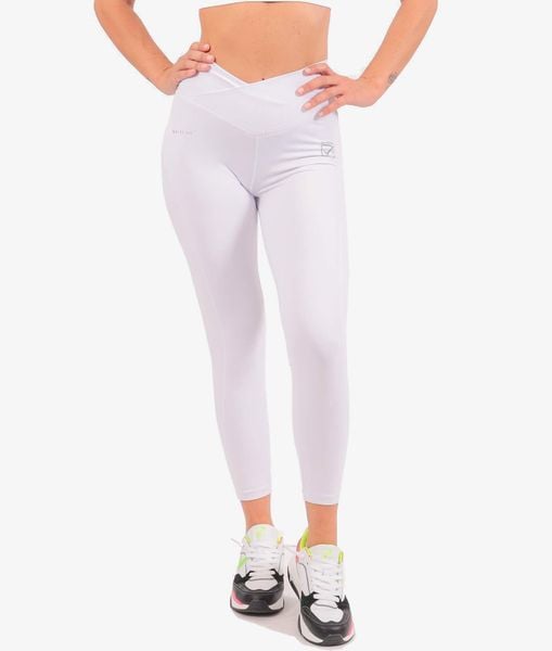 Damskie legginsy Givova ECO. Białe legginsy Givova, s, bez wzorów, z elastanu, z podwyższonym stanem, długie. Za 165.25 zł.