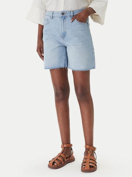 Eleh Szorty jeansowe EL123 Niebieski Regular Fit. Niebieskie szorty Eleh, bez wzorów, z bawełny. Za 214.99 zł.