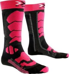 Skarpety narciarskie dla kobiet X-Socks Ski Control 2.0. Szare skarpety X Socks, bez wzorów, z dzianiny. Za 55.00 zł.
