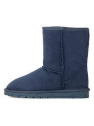 ISLAND BOOT Kozaki zimowe w kolorze granatowym rozmiar: 38. Niebieskie kozaki Island Boot, na zimę, z materiału, z okrągłym noskiem, bez obcasa, bez zapięcia. Za 152.99 zł.