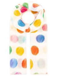 Zwillingsherz Szal "Points" w kolorze białym ze wzorem - 180 x 84 cm rozmiar: onesize. Białe szaliki Zwillingsherz, bez wzorów, z materiału. Za 62.32 zł.