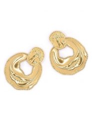 MOODE Kolczyki-wkrętki "Ninon" rozmiar: onesize. Żółte kolczyki MOODE, ze stali. Za 97.51 zł.