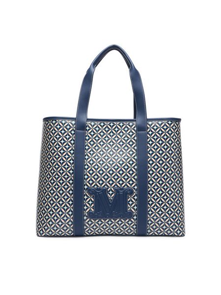 Max Mara Beachwear Torebka BCHFARNETO 2616511059650 Niebieski. Niebieskie shopper Max Mara Beachwear, bez wzorów, ze skóry, bez dodatków. Za 660.99 zł.