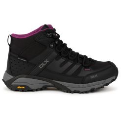 Dlx Riona - Damskie buty turystyczne Dlx w kolorze czarnym. Czarne trekkingi DLX, z materiału, trekkingowe. Za 523.13 zł.