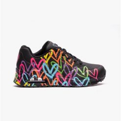 Damski Obuwie Sportowe Skechers Highlight Love, Czarny. Czarne obuwie sportowe Skechers, bez zapięcia, trekkingowe. Za 324.00 zł.