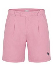 U.S. Polo Assn. Szorty w kolorze jasnoróżowym rozmiar: M. Różowe szorty U.S. Polo Assn., bez wzorów, z bawełny. Za 163.95 zł.