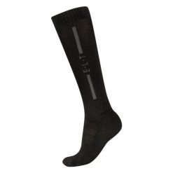 Skarpety jeździeckie ELT Merino. Czarne skarpety ELT, bez wzorów, z dzianiny. Za 136.50 zł.