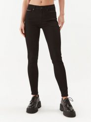 Tommy Jeans Jeansy Nora DW0DW09216 Czarny Skinny Fit. Czarne jeansy Tommy Jeans, bez wzorów. Za 249.99 zł.