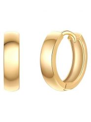 Yokoamii Pozłacane kolczyki-kreole rozmiar: onesize. Żółte kolczyki Yokoamii, metalowe. Za 26.99 zł.