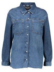 Pepe Jeans Koszula dżinsowa w kolorze niebieskim rozmiar: XL. Niebieskie koszule Pepe Jeans, xl, bez wzorów, z bawełny, bez kołnierzyka, bez ramiączek. Za 105.63 zł.