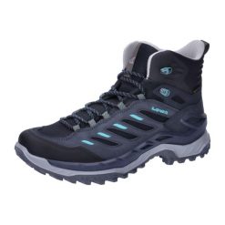 Buty trekkingowe damskie Lowa Innovo Mid Gtx. Niebieskie trekkingi Lowa, z materiału. Za 949.00 zł.