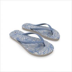 Japonki damskie Olaian 120 Tribu. Brązowe klapki OLAIAN, bez wzorów, bez obcasa. Za 24.99 zł.
