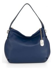 Anna Morellini Skórzana torebka "Armina" w kolorze niebieskim - 35 x 31 x 7 cm rozmiar: onesize. Niebieskie torby na ramię Anna Morellini, bez wzorów, z materiału, na ramię, bez dodatków. Za 304.99 zł.