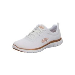 Buty do chodzenia damskie Skechers Flex Appeal 40. Białe obuwie sportowe Skechers, z meshu, bez zapięcia, trekkingowe. Za 302.00 zł.