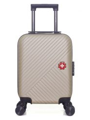 SWISS KOPPER Walizka "Spiez" w kolorze beżowym - 32 x 42 x 20 cm rozmiar: onesize. Brązowe walizki SWISS KOPPER, bez wzorów. Za 164.02 zł.
