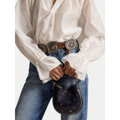 Torebka Polo Ralph Lauren. Niebieskie torebki klasyczne Polo Ralph Lauren, bez wzorów, bez dodatków. Za 1,799.00 zł.