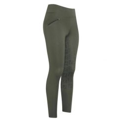 Damskie legginsy jeździeckie z pełną przyczepnością Easy Rider Dietse Winter. Zielone legginsy EASY RIDER, s, bez wzorów, z materiału, z podwyższonym stanem. Za 390.75 zł.
